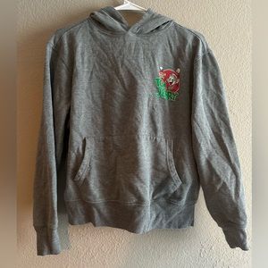 Grey, Tom and Jerry Christmas themed hoodie